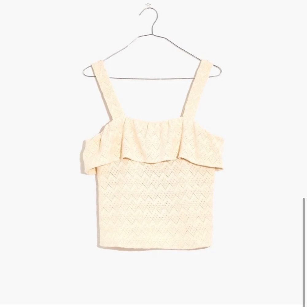 MADEWELL Ruffle Crochet Tank Top - Picture 1 of 10